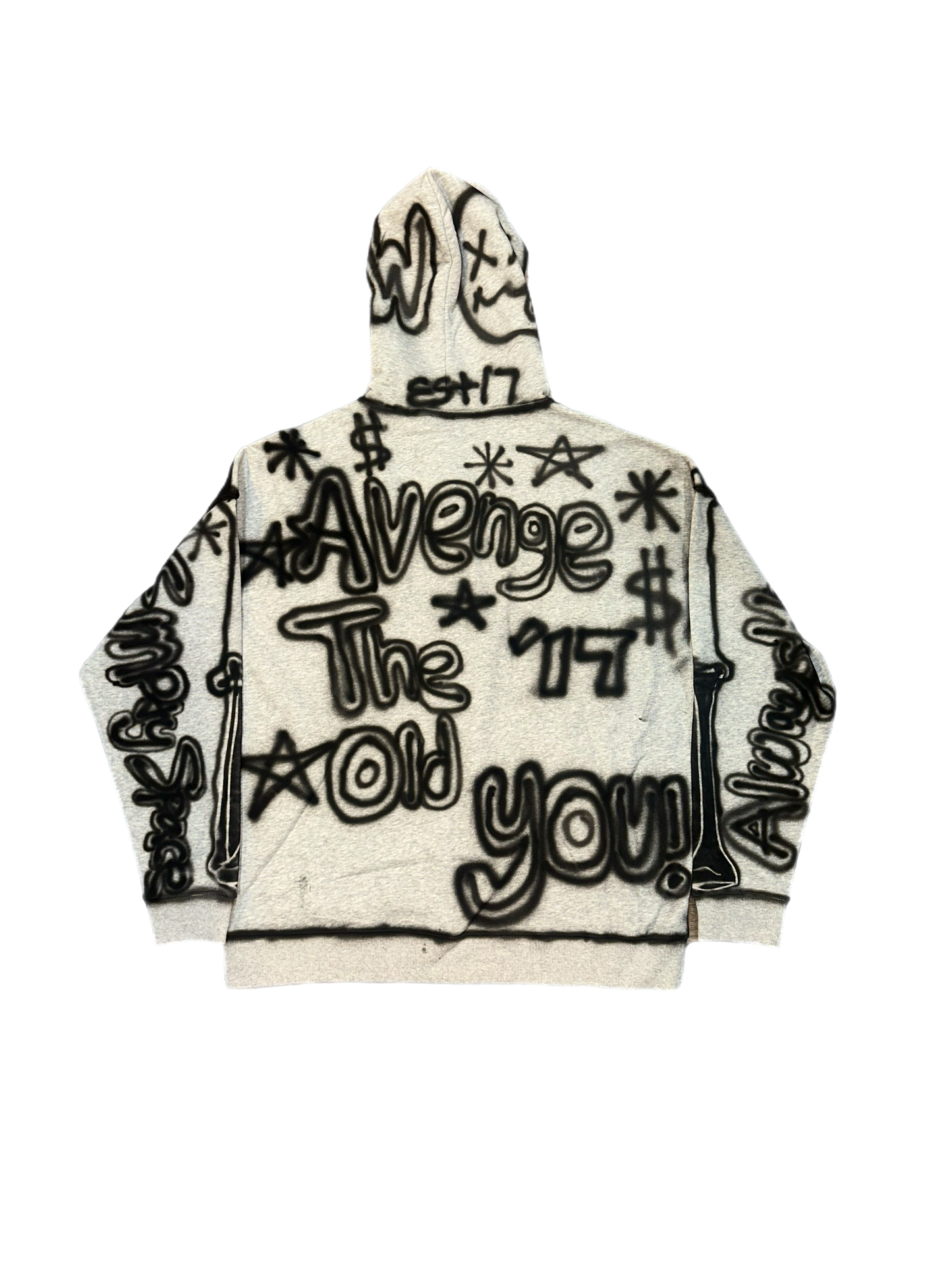 Avenge Graffiti Zip Up (Black)