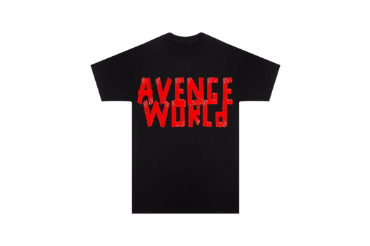 Red Tape Logo Tee in Black