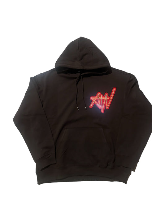 AW Rhinestone Logo Hoodie