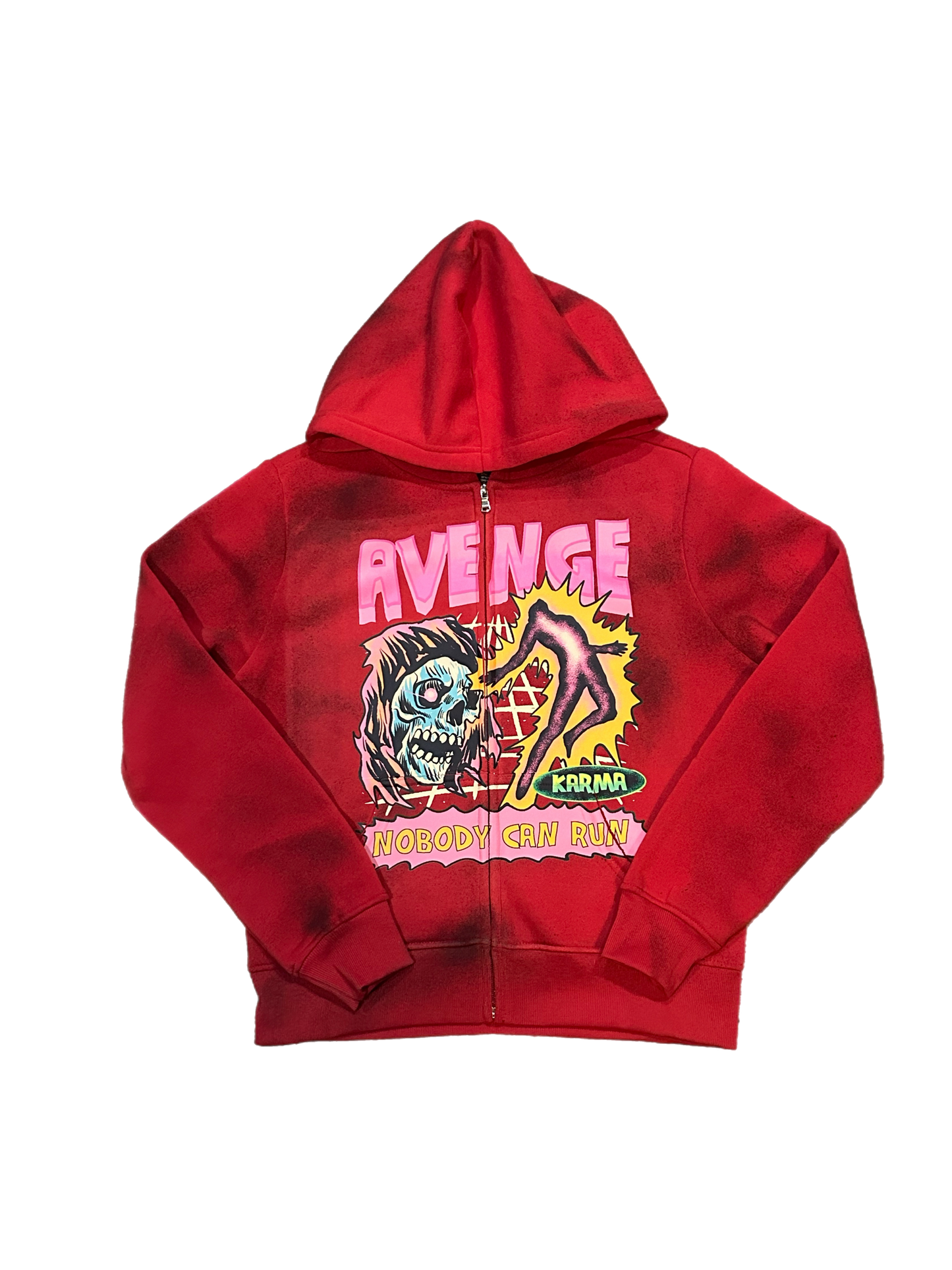 Karma Zip Up in Red